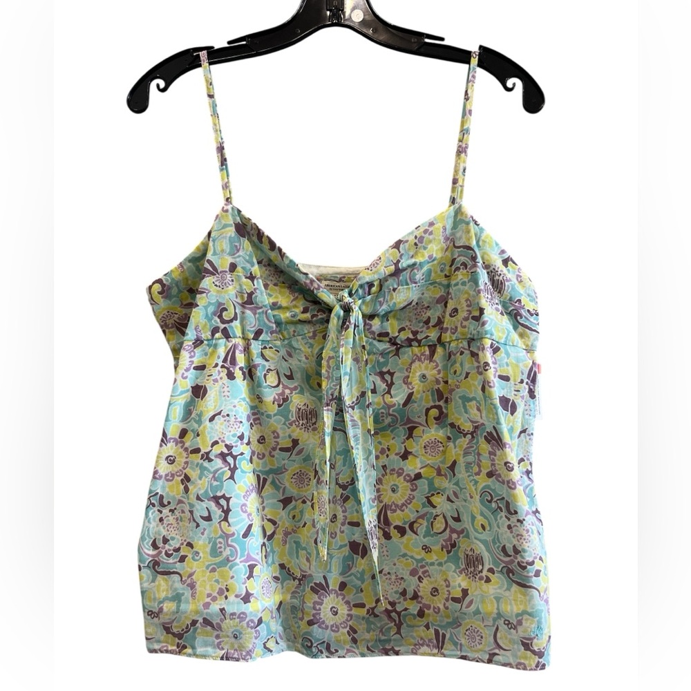 100% Cotton American Eagle Outfitters Multicolor Floral Camisole Size 12